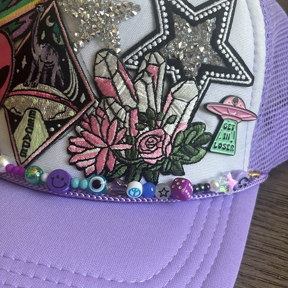 Dinos in Space Trucker Hat - Picture 3 of 4